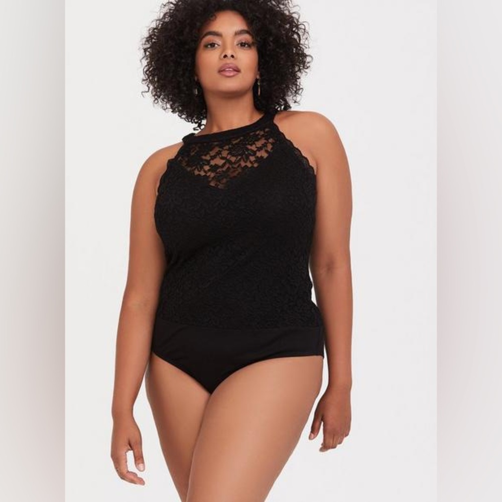 TORRID - Lace High Neck Bodysuit - 0/LG